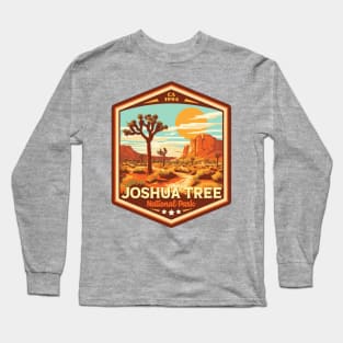 Joshua Tree  National Park Vintage WPA Style National Parks Art Long Sleeve T-Shirt